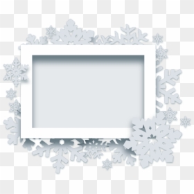 ❄ #christmas #frame #snowflakes #background #ornament - Snow Card Png Background, Transparent Png - ornament frame png