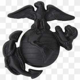 Usmc Eagle Globe And Anchor Black, HD Png Download - ornament frame png