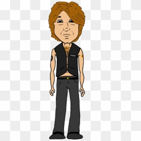 Jon Bon Jovi Gets "snaked - Cartoon, HD Png Download - bon jovi png