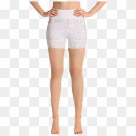 Elegant Multicolored Dots Yoga Short Pants With A Small - Capri Pants, HD Png Download - small dots png
