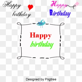 Vector Happy Birthday Wordart, Happy Birthday Wordart, - Illustration, HD Png Download - wordart png