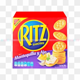 Kraft Ritz Mantequilla Y Ajo 12/388g Adams - Ritz Crackers, HD Png Download - ritz cracker png