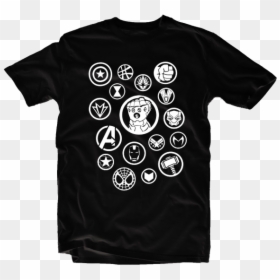 Camiseta Vingadores - Símbolos An9727 - Avengers, HD Png Download - os vingadores png