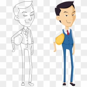 Chinese Business Man Vector Png, Transparent Png - asian person png