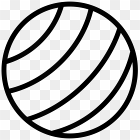 Gym Ball With Parallel Stripes - Illustration, HD Png Download - transparent stripes png