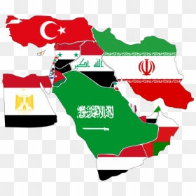 Countries Are In The Middle East, HD Png Download - drapeau france png