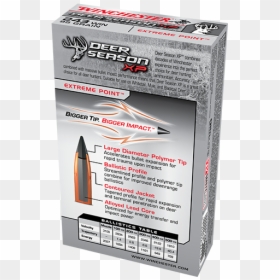 Winchester Deer Season 243win 95gr Xp - 300 Win Mag Deer Season Xp, HD Png Download - bullet impact png