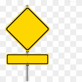 Blank Construction Sign Png Clipart - Blank Road Sign Clipart, Transparent Png - + sign png