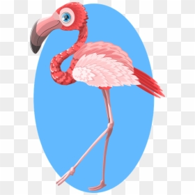 Cartoon Flamingo Thank You, HD Png Download - flamingo vector png