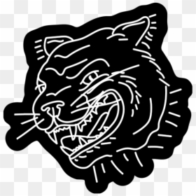Panther Head Enamel Pin, HD Png Download - panther head png