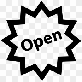 Now Open Attention - Now Open Icon Png, Transparent Png - now open sign png