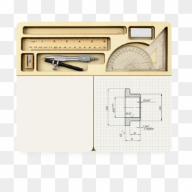 Three By Three Seattle Jotblock Drafting Set, HD Png Download - drafting compass png