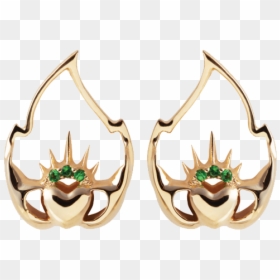 Image Of Liberty Claddagh Earrings - Earrings, HD Png Download - claddagh png