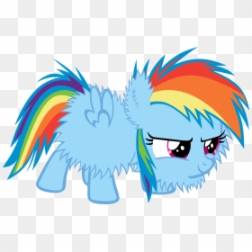 Rainbow Dash Rarity Pony Derpy Hooves Mammal Vertebrate, HD Png Download - fluffy png