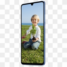 Huawei Mate20 X Ai Photo Segmentation - Mate 20 Ai Painting, HD Png Download - person sitting side png
