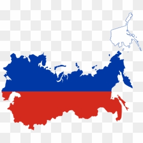 Flag Map Of The Russian Empire - Russia Map With Flag, HD Png Download - map of us png