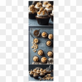 Snickers Cupcakes- Best Ever Chocolate Cupcake, Topped - Pumpkin Seed, HD Png Download - snicker png