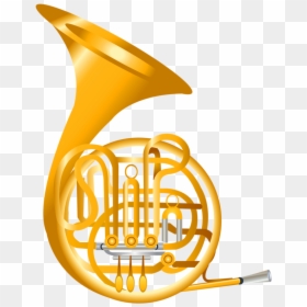 Cartoon French Horn Png, Transparent Png - violin clipart png