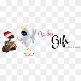 Cia Dos Gifs - Wall E And Eve Christmas, HD Png Download - flores hawaianas png