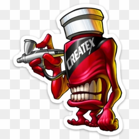 Createx Stickers, HD Png Download - airbrush png