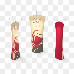 Curved Top Tension Fabric Banner Stand - Banner, HD Png Download - red fabric png