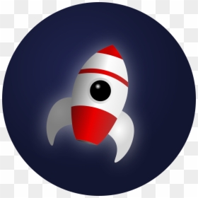 Rocket In Space - Fire Rocket Button Png, Transparent Png - space clipart png
