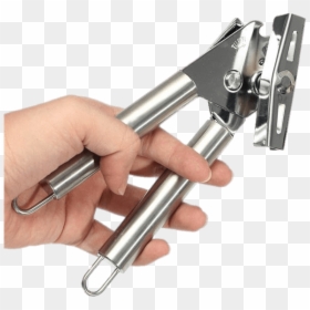 Can Opener In Hand - Tin Openers Kitchen Tools, HD Png Download - metal hand png