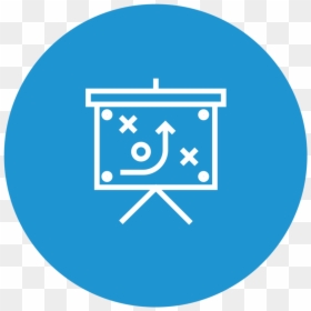 Machine Learning Icon Blue , Png Download - Strategy Icon Blue Circle, Transparent Png - blue circle icon png
