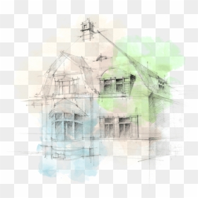 Sketch, HD Png Download - house sketch png