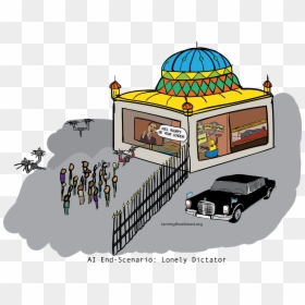 Ai End-scenario 6 Lonely Dictator Tamingtheaibeast - Cartoon, HD Png Download - dictator png