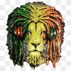 Rasta Lion Png Picture - Green Yellow Red Lion, Transparent Png - lion of judah png