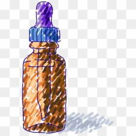 Vector Illustration Of Medicine Bottle With Eye Dropper - Illustration, HD Png Download - dropper png