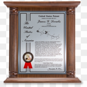 Patent Award Example, HD Png Download - silver plaque png