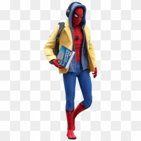 Miles Morales Hot Toys, HD Png Download - spider-man homecoming logo png