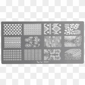 Nail Art Stamping Plate - Stamping Nail Art Plaque Stamping, HD Png Download - silver plaque png