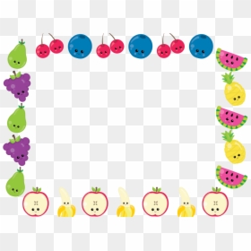 Manycam Fun Border For Teaching English Online With - Fruity Border, HD Png Download - fun border png