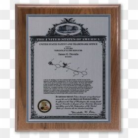 United States Patent And Trademark Office, HD Png Download - silver plaque png