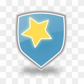Blue Shield Star Icon Png Clip Arts - Shield Clipart Cute, Transparent Png - shield symbol png