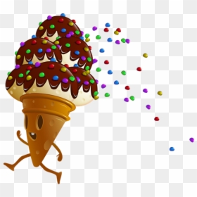 Ice Cream, HD Png Download - cartoon ice cream png