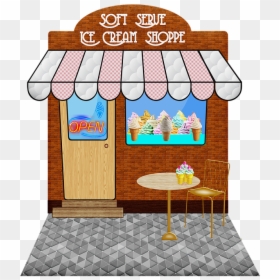 Ice Cream Store Png, Transparent Png - cartoon ice cream png