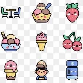 Science Icons Clipart Free, HD Png Download - cartoon ice cream png