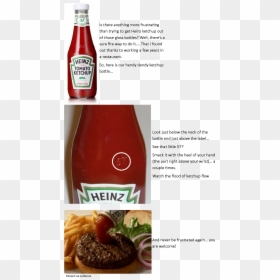 How To Get Ketchup Out Of A Glass Bottle - Heinz Ketchup, HD Png Download - heinz ketchup png
