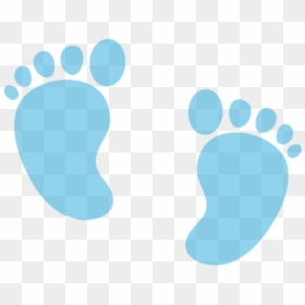 Babyfeet Baby Feet Footprint Print Pastel Blue Boy - Blue Baby Feet Png, Transparent Png - blue baby feet png