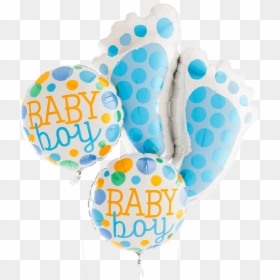 Baby Feet Blue Bunch - Balloon, HD Png Download - blue baby feet png