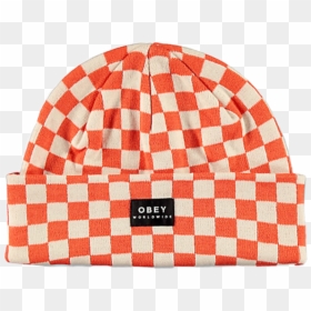 #moodboard #aesthetic #beanie #hat #checkered #obey - Inside Louis Vuitton Favorite Mm, HD Png Download - obey hat transparent png