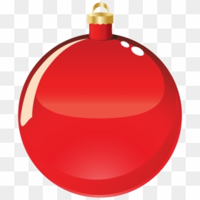 Red Christmas Ornament Clipart, HD Png Download - christmas ball ornament png