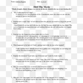 Dirt Movie Worksheet Answers, HD Png Download - dirt ground png