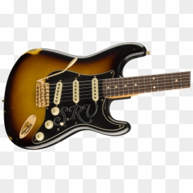 Stevie Ray Vaughan Signature Stratocaster Relic, HD Png Download - bordes vintage blanco y negro png