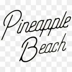 Pineapplebeachlogo - Calligraphy, HD Png Download - pine apple png