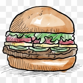 Hamburger Clipart , Png Download - 漢堡 手繪, Transparent Png - hamburger clipart png